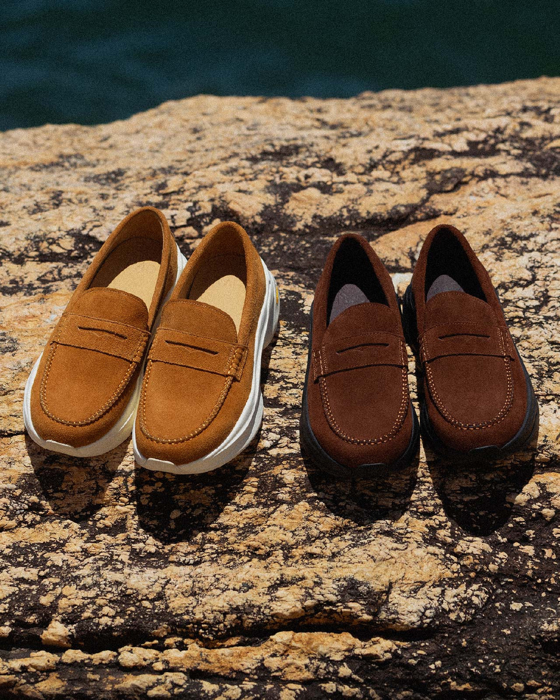 SS25 SUEDE "CALE" Penny Loafers